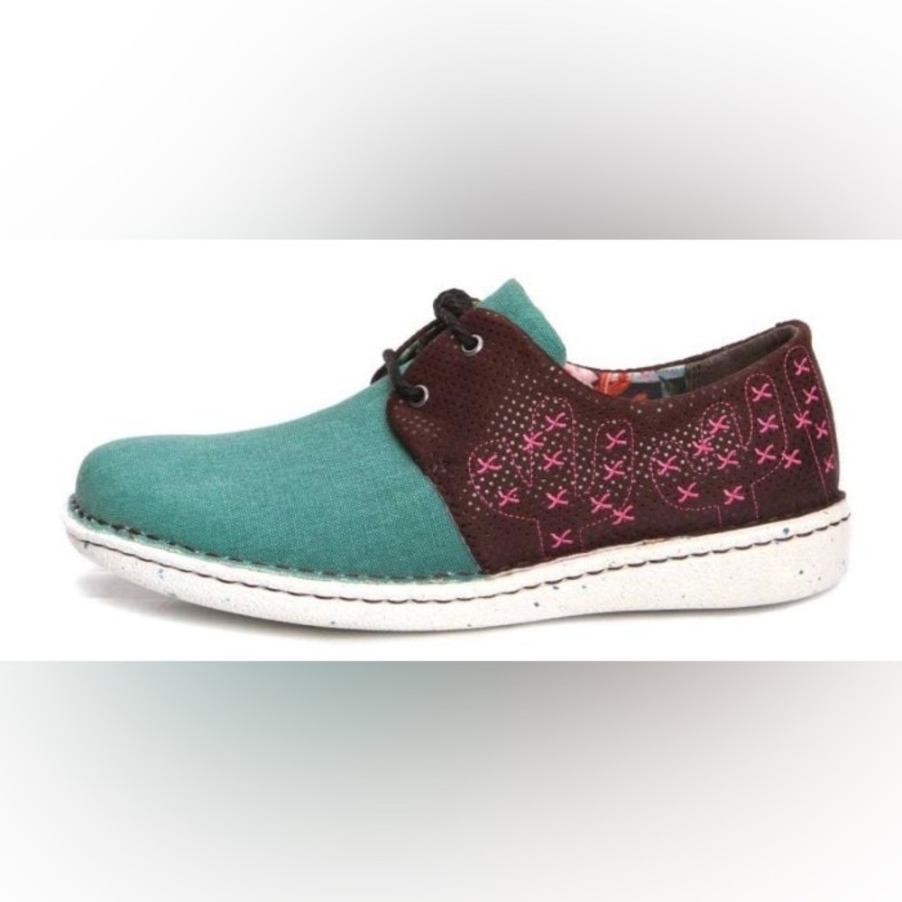 Justin's Cac-tie Oxford Flats Casual Shoes Size 6M